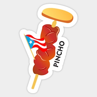 Puerto Rican Street Food Pincho Kebab Sticker